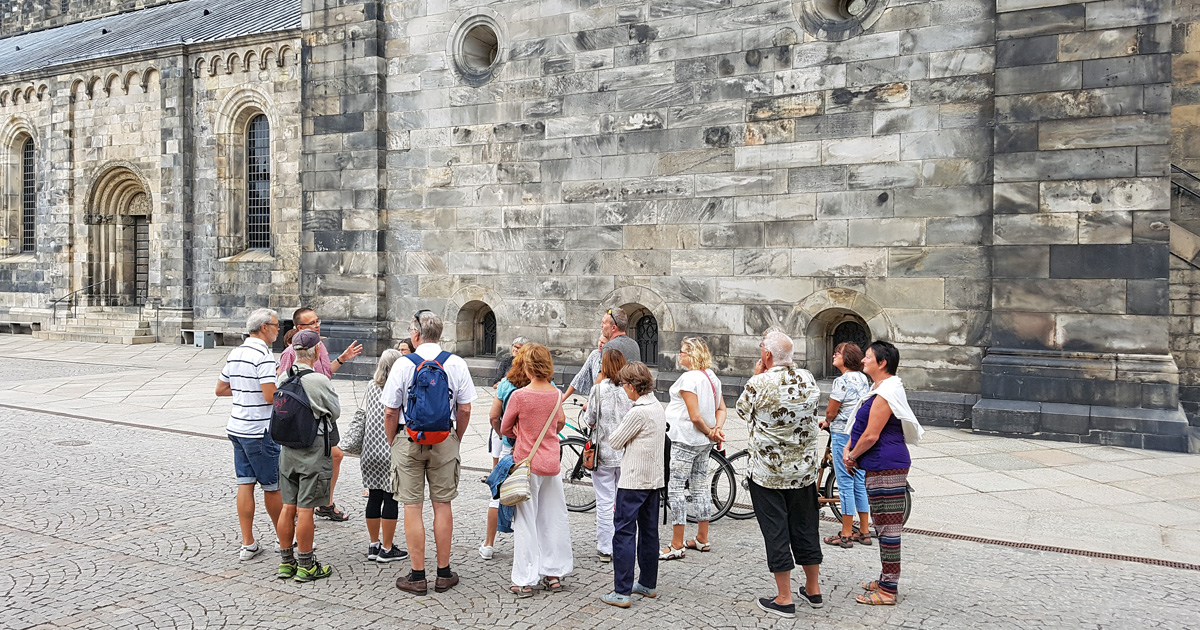 A guided tour for members in “Lund turistförening” (tourist organisation) in August 2018