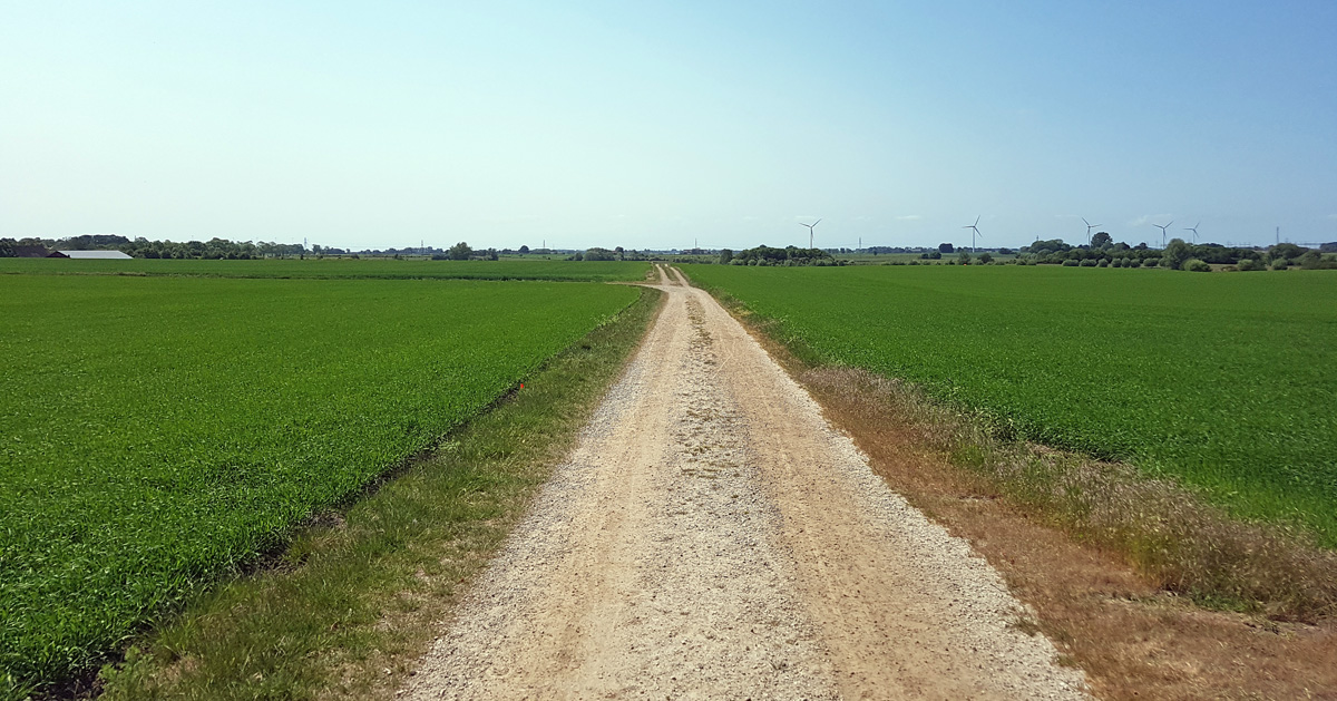 The field between Norra Nöbbelöv village and Vallkärra village where the final battle took place in the Battle of Lund