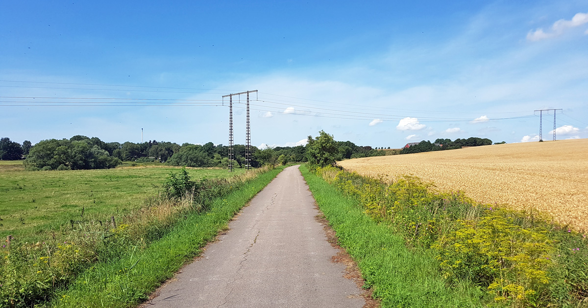 The cycle path at Krutmöllan north of Lund