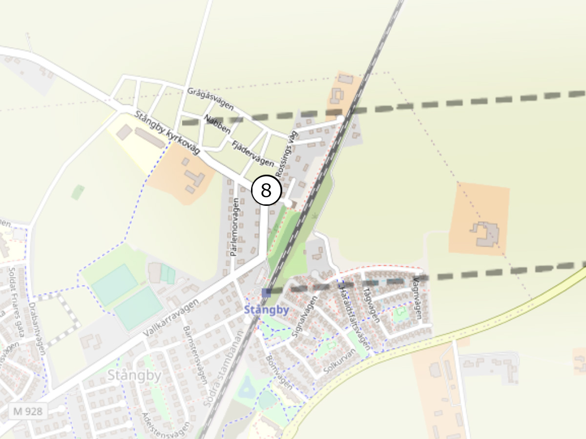 A map showing the left flank in the Danish camp during the Battle of Lund