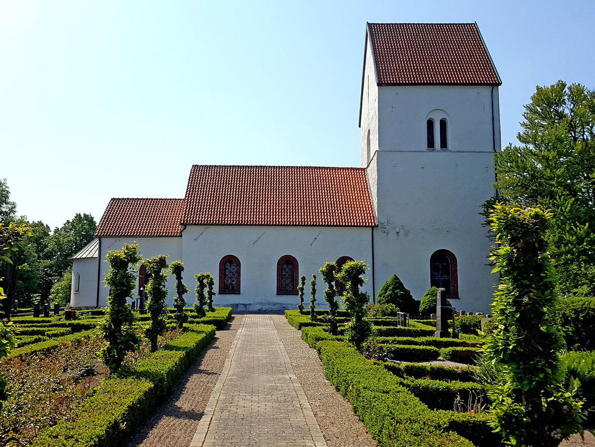 The church in Lilla Harrie to the north from Lund, which was built in the 1100s