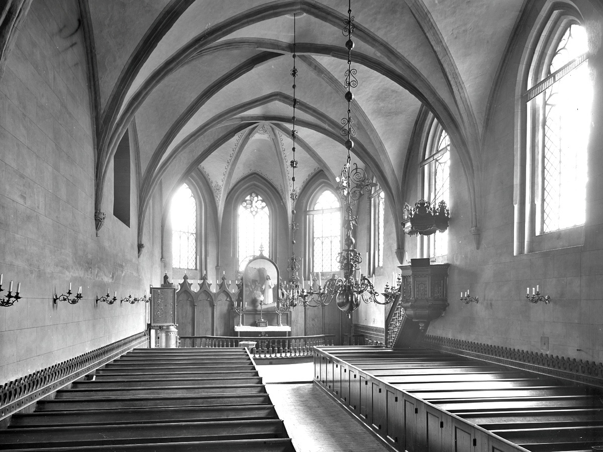 A picture of the Cloister Church in Lund taken 1895.