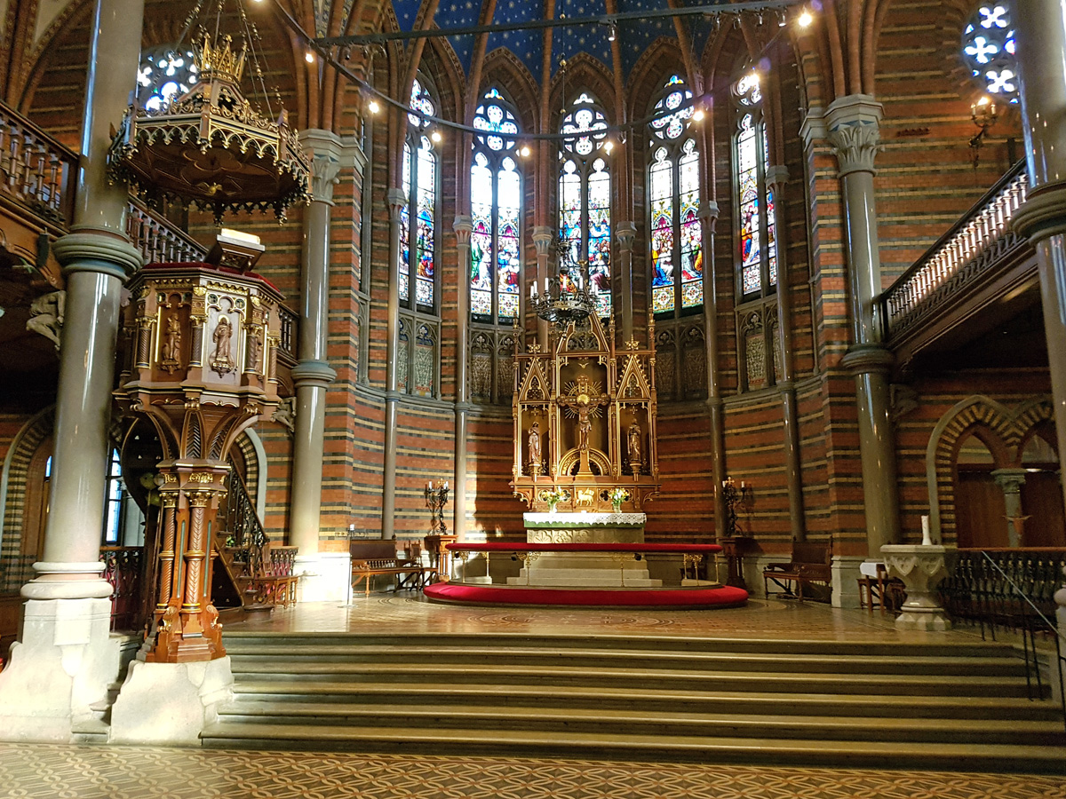 The apse in the All Saints' Church in Lund