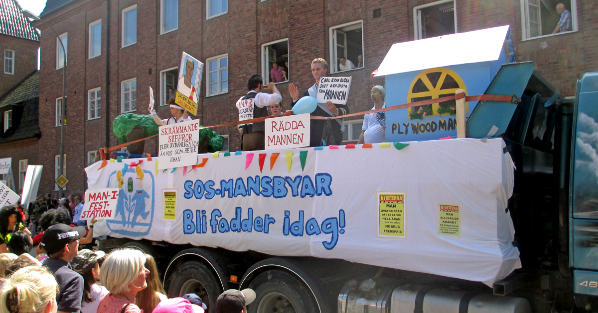 The carnival parade during the Lund Carnival 2014