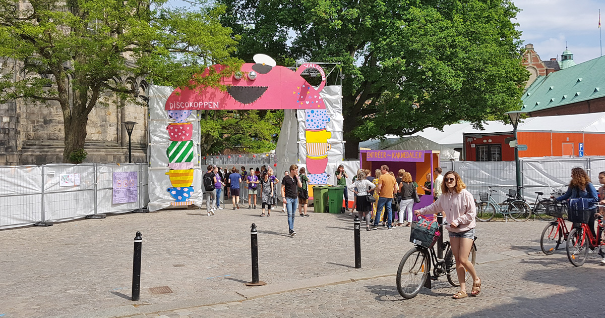 The south entrance to the 2018 Lund Carnival area