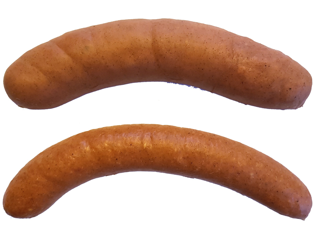 Knake and Lunna Melle, two different kinds of sausages made in Lund