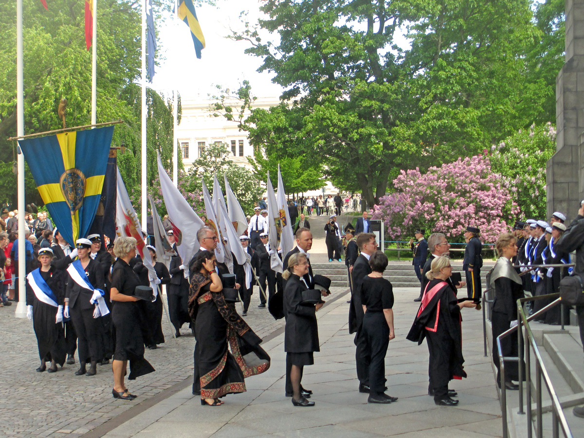 The Doctoral Procession for the annual celebration and conferment of doctoral degrees