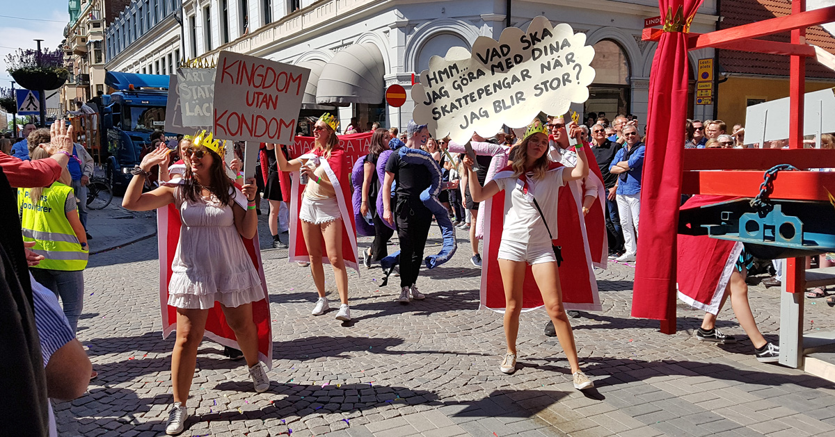 The 2018 Lund Carnival parade