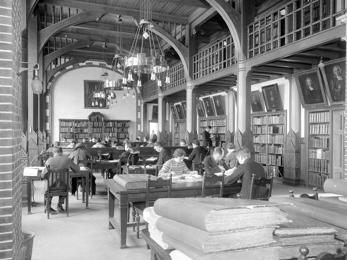 The University Library’s reading room Tegnér Hall, 1929