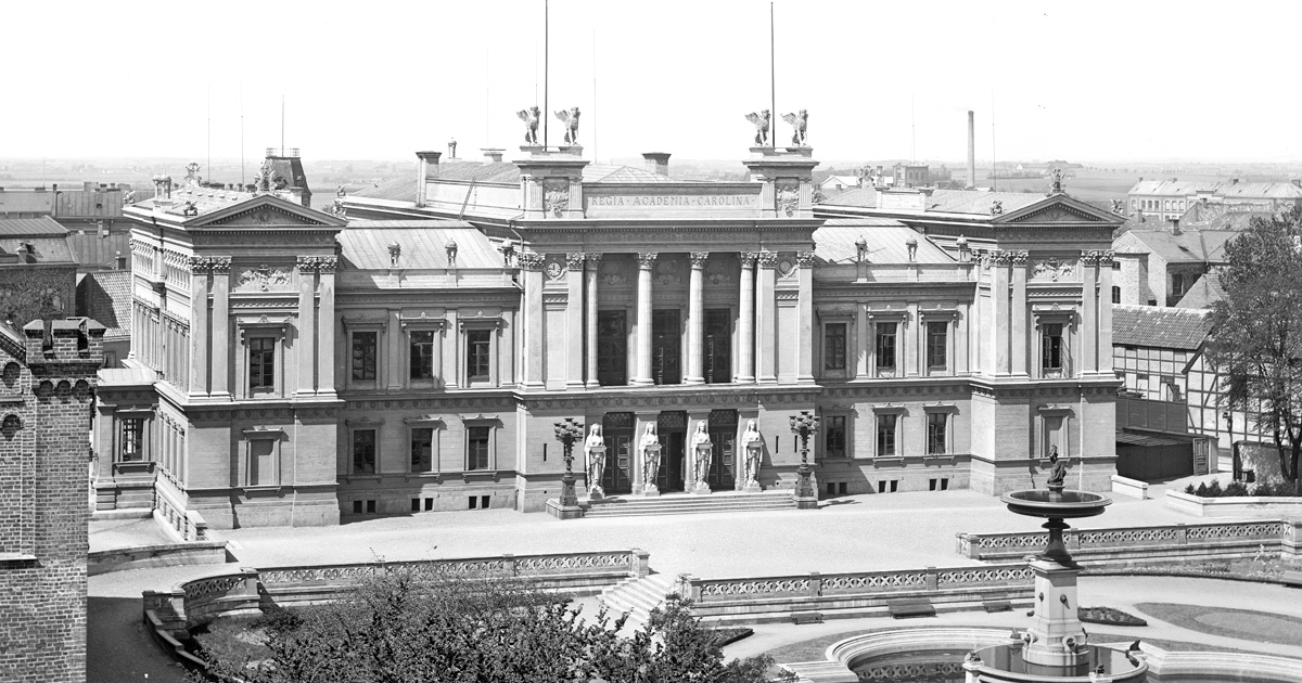 The University Building in Lund at some time before 1897