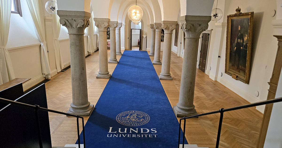 The Hall of Pillars in the Lund University Main Building