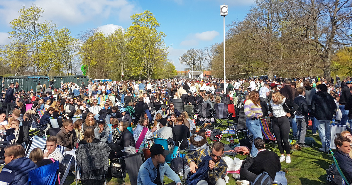 Sweden's largest spontaneous party at last of April in Lund