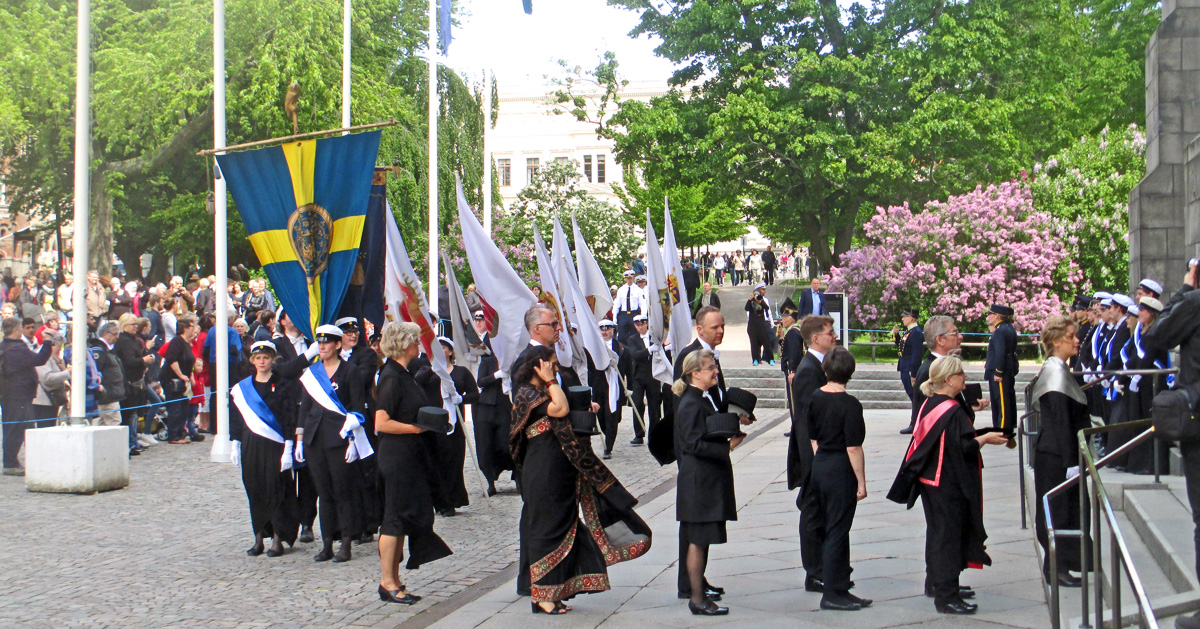 The doctoral promotion ceremony procession in Lund